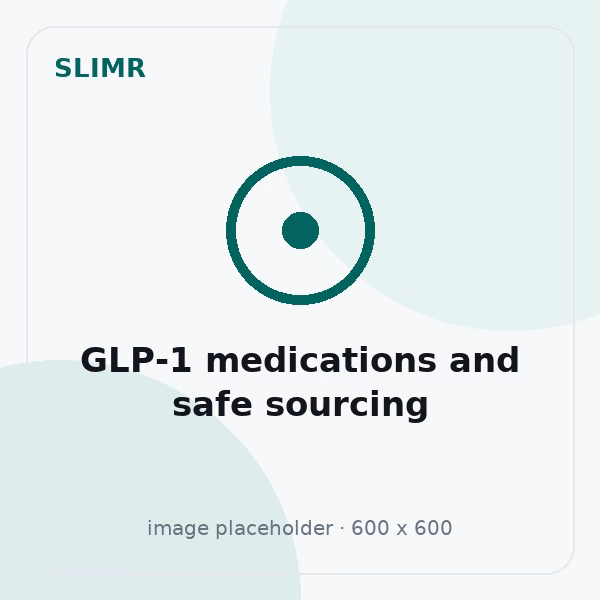 Illustration for the Slimr guide to GLP-1 medications and safe UK sourcing