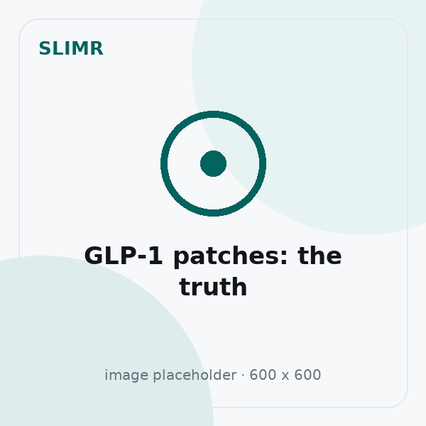Illustration for the Slimr exposé of GLP-1 patches