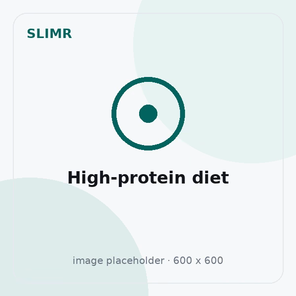 Illustration for the High-protein diet review on Slimr