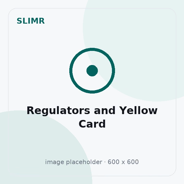 Illustration for the Slimr guide to UK regulators and the Yellow Card scheme